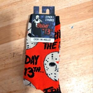 2 Pack Crew Socks Friday The 13 Size 5 - 10 Brand New with tag from Mad Engine